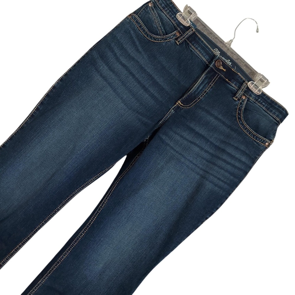 Wrangler Q-Baby Jeans Womens 33x32 Blue Ultimate Riding Jean Mid Rise Stretch